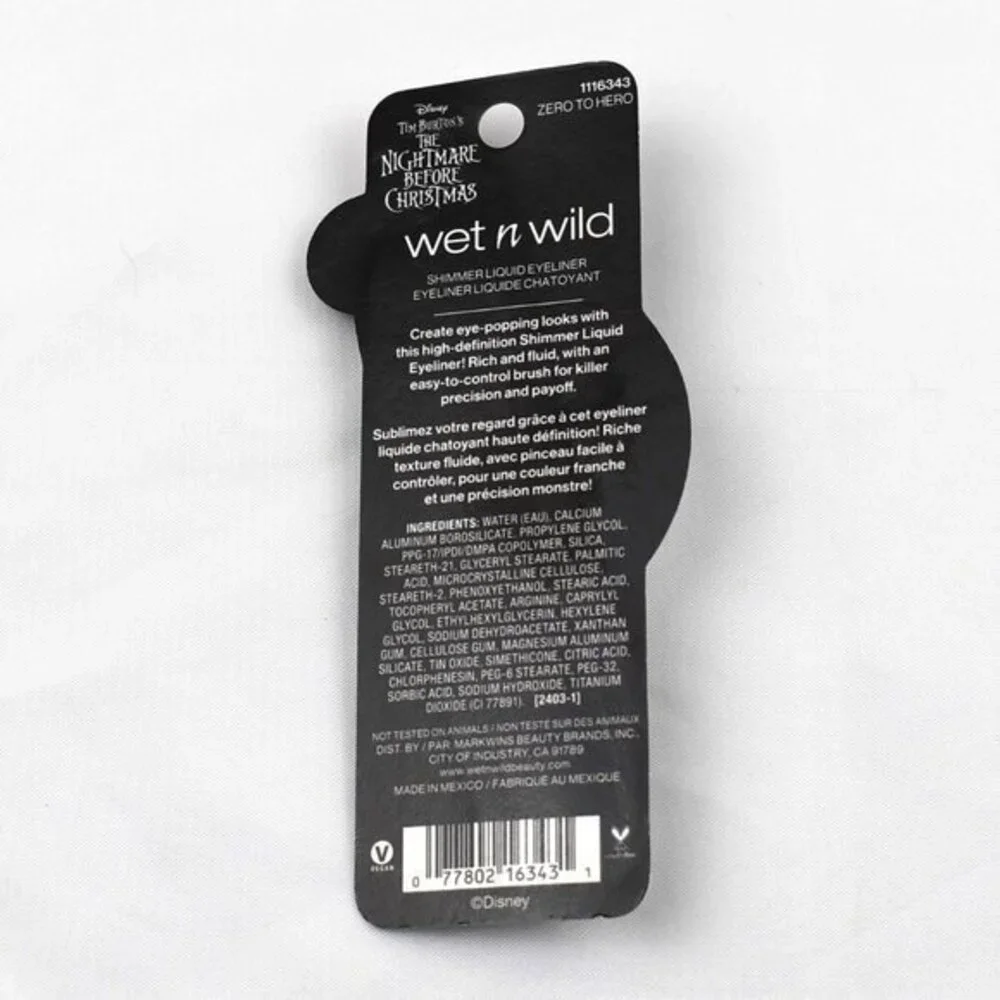 Wet n Wild Disney The‎ Nightmare before Christmas Eyeliner New Zero to Hero